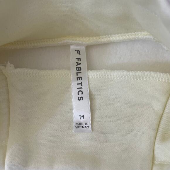 Fabletics Women’s Cream Pullover Sweatshirt Funnel Neck Size M - Picture 5 of 11
